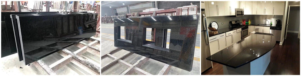 Black granite counter tops Black granite counter tops